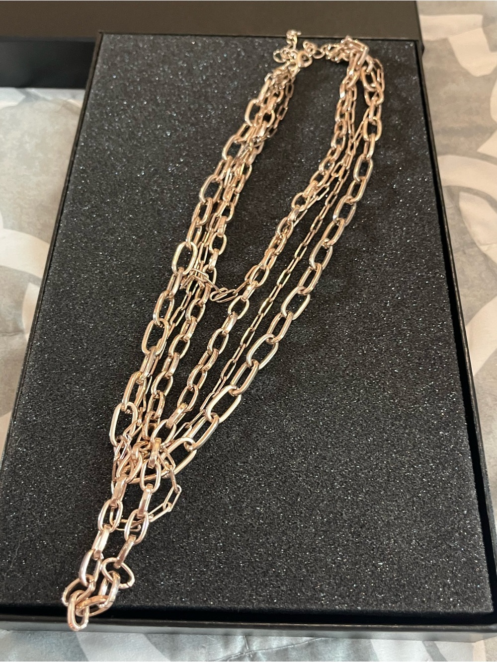Park Lane Multi-Strand Rose Gold Chain Necklace - Women Jewelry